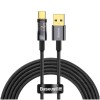 Kabel USB-C => USB-A 2.0 tekstil ovoj 2,00m 6A Baseus Explorer – črn (CATS000301) Baseus Kabel USB-C => USB-A 2.0 tekstil ovoj 2,00m 6A Baseus Explorer – črn (CATS000301)