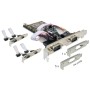 Kontroler PCI-Express => 6x serijski COM port RS232 9pin Delock Kontroler PCI-Express => 6x serijski COM port RS232 9pin Delock