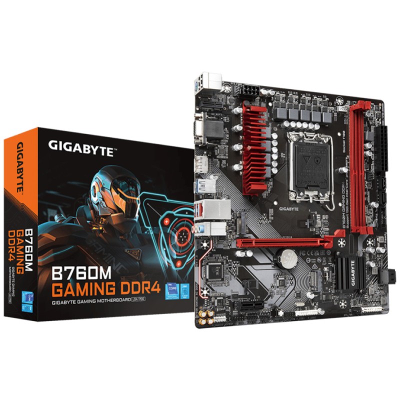 Osnovna plošča 1700 GigaByte B760M Gaming microATX VGA HDMI DisplayPort DDR4 (B760M GAMING DDR4) GIGABYTE Osnovna plošča 1700 GigaByte B760M Gaming microATX VGA HDMI DisplayPort DDR4 (B760M GAMING DDR4)