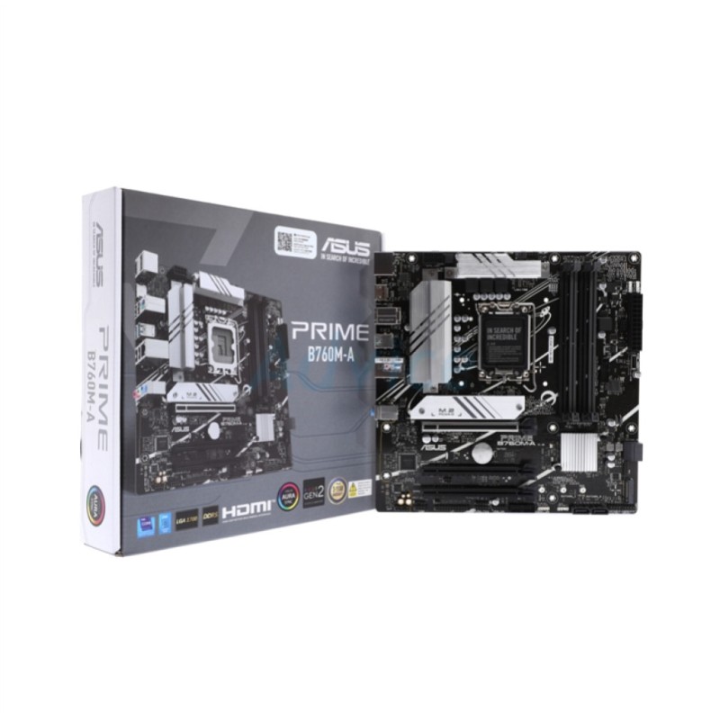 Osnovna plošča 1700 Asus PRIME B760M-A-CSM microATX 2xHDMI 2.1 1xDisplayPort 1.4 ASUS Osnovna plošča 1700 Asus PRIME B760M-A-CSM microATX 2xHDMI 2.1 1xDisplayPort 1.4