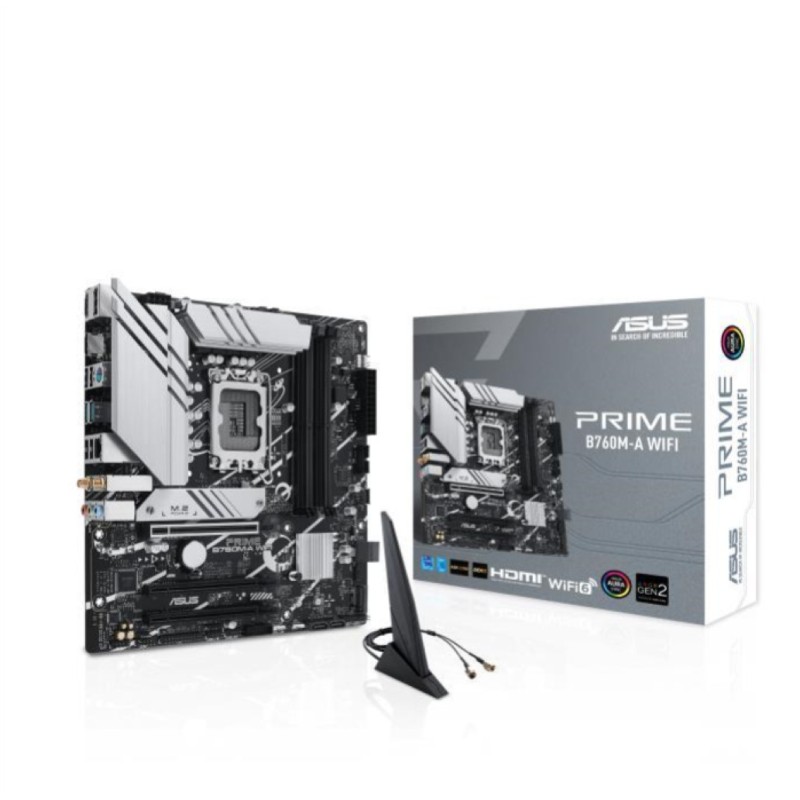 Osnovna plošča 1700 Asus Prime B760M-A (WIFI) microATX 1xHDMI 2xDisplayPort 90MB1EL0-M0EAY0 ASUS Osnovna plošča 1700 Asus Prime B760M-A (WIFI) microATX 1xHDMI 2xDisplayPort 90MB1EL0-M0EAY0