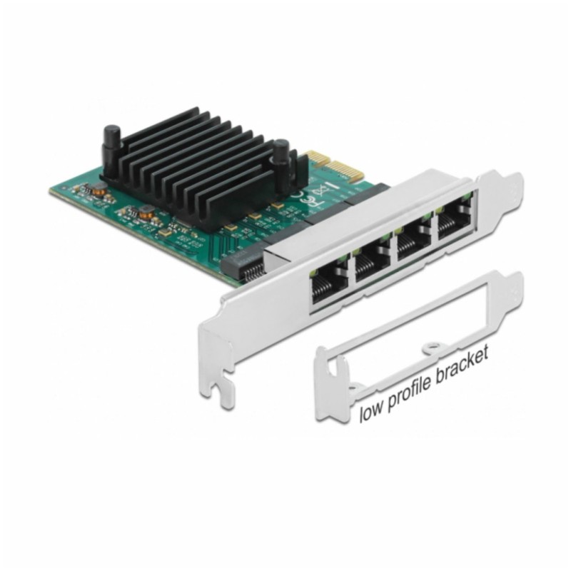 Mrežna kartica PCIe 4xRJ45 Gigabit Delock RTL8111 (89025) Delock Mrežna kartica PCIe 4xRJ45 Gigabit Delock RTL8111 (89025)