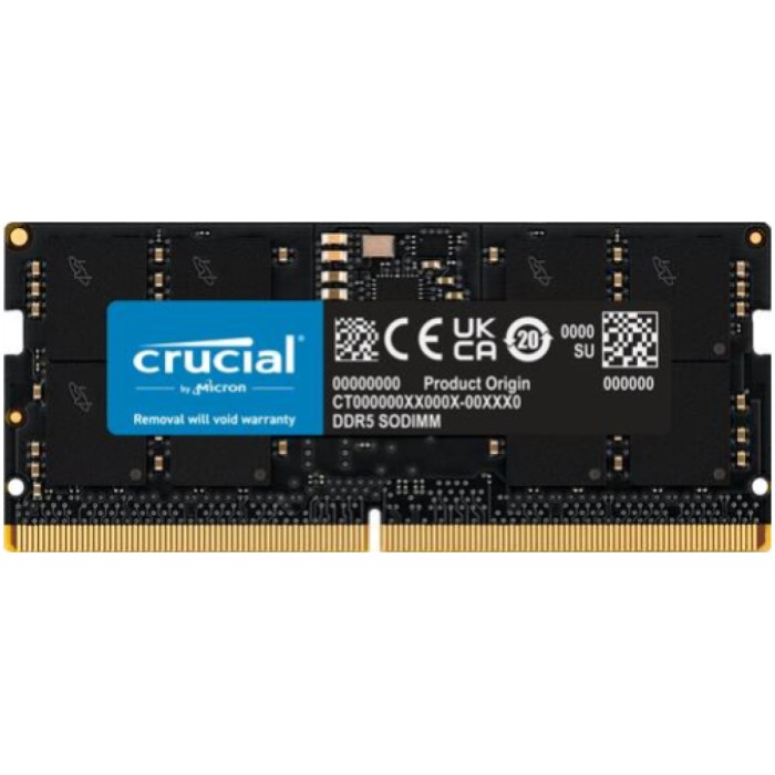 SO-DIMM DDR5 16GB 5600MHz CL46 Single (1x16GB) Crucial by Micron 1,1V PC (CT16G56C46S5)