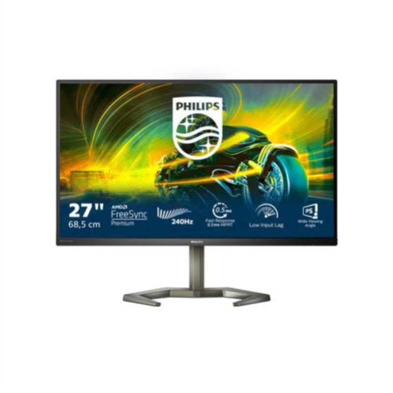 Monitor Philips 68,6 cm (27,0) 27M1N5200PA 1920x1080 Gaming 240Hz IPS 0,5ms 2xHDMI DisplayPort 4xUSB3.2 Pivot Zvočniki  3H sRGB110,2% FreeSync Premium Momentum