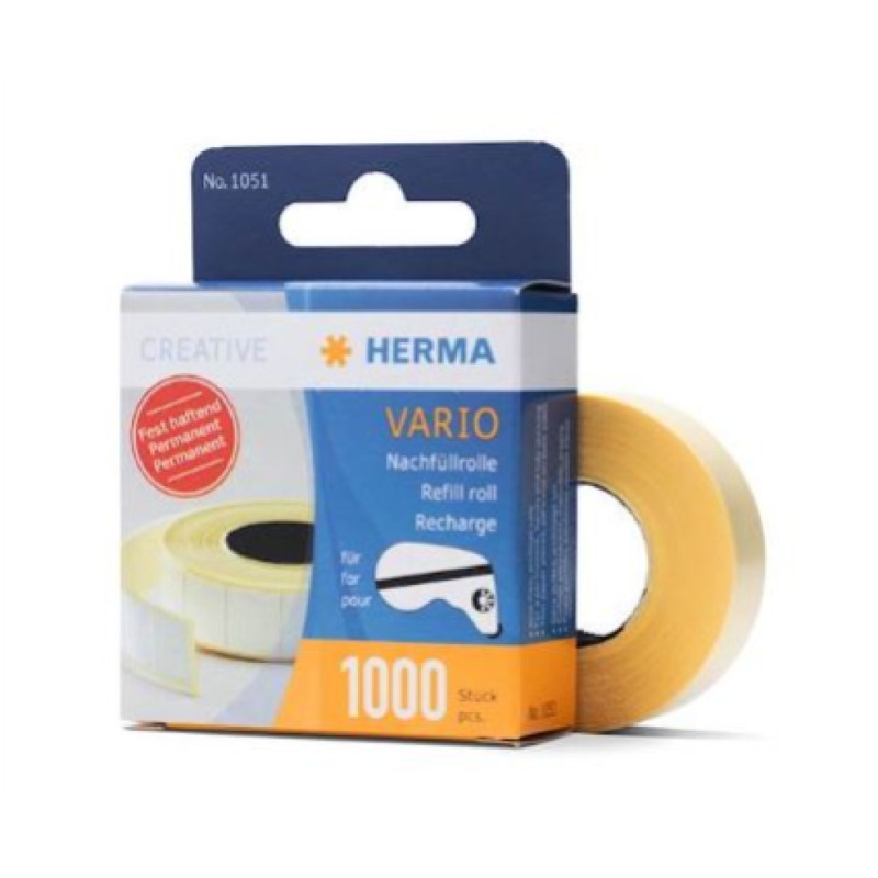 Lepilo Herma lepimiška refil, dvostranski 1000/1, v škatli