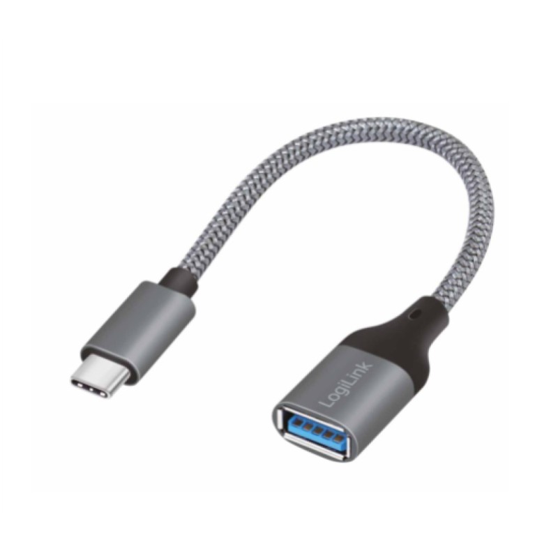 Adapter USB-C => USB 3.2 Gen1 5Gbps 15cm LogiLink (CU0106) LOGILINK Adapter USB-C => USB 3.2 Gen1 5Gbps 15cm LogiLink (CU0106)