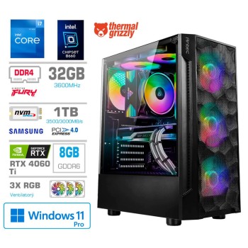 Računalnik MEGA TWR S7 i7-12700F/RTX4060Ti-8GB/16GB/1TB/750W/Win11Pro RGB