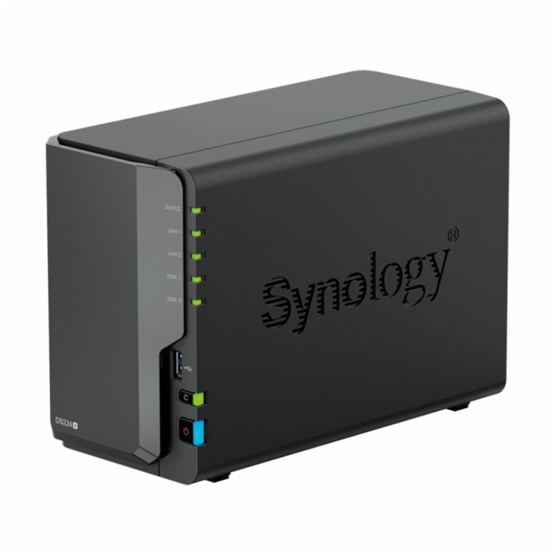 NAS ohišje Synology DS224+ All-In-One server 2x 3.5 SATA za mala in sr. podjetja J4125 2.7GHz 2GB