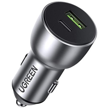 Avto polnilec 12V/24V => USB-A + USB-C 36W PD Ugreen Quick Charge 3.0 (60980) Avto polnilec 12V/24V => USB-A + USB-C 36W PD Ugreen Quick Charge 3.0 (60980)