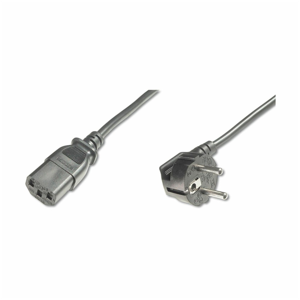 KABEL NAPAJALNI 220V 5m Schuko - C13 črn Digitus (AK-440100-050-S)