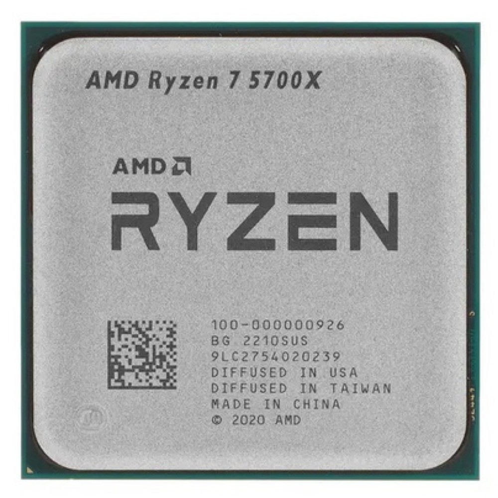 Procesor AMD AM4 Ryzen 7 5700X 8C/16T 3,4GHz/4,6GHz tray 65W brez grafike brez hladilnika AMD Procesor AMD AM4 Ryzen 7 5700X 8C/16T 3,4GHz/4,6GHz tray 65W brez grafike brez hladilnika