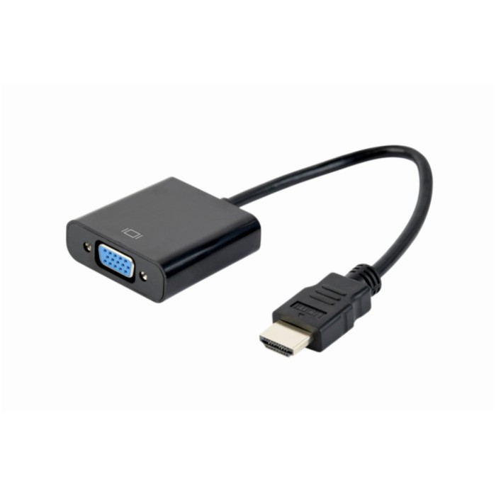 Adapter HDMI (m) => VGA (ž) 0,15m Gembird A-HDMI-VGA-04