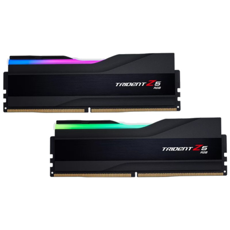 DDR5 32GB 7200MHz CL34 KIT (2x16GB) G.Skill RGB Trident Z5 XMP3.0 1,4V Gaming črna (F5-7200J3445G16GX2-TZ5RK) G.Skill DDR5 32GB 7200MHz CL34 KIT (2x16GB) G.Skill RGB Trident Z5 XMP3.0 1,4V Gaming črna (F5-7200J3445G16GX2-TZ5RK)