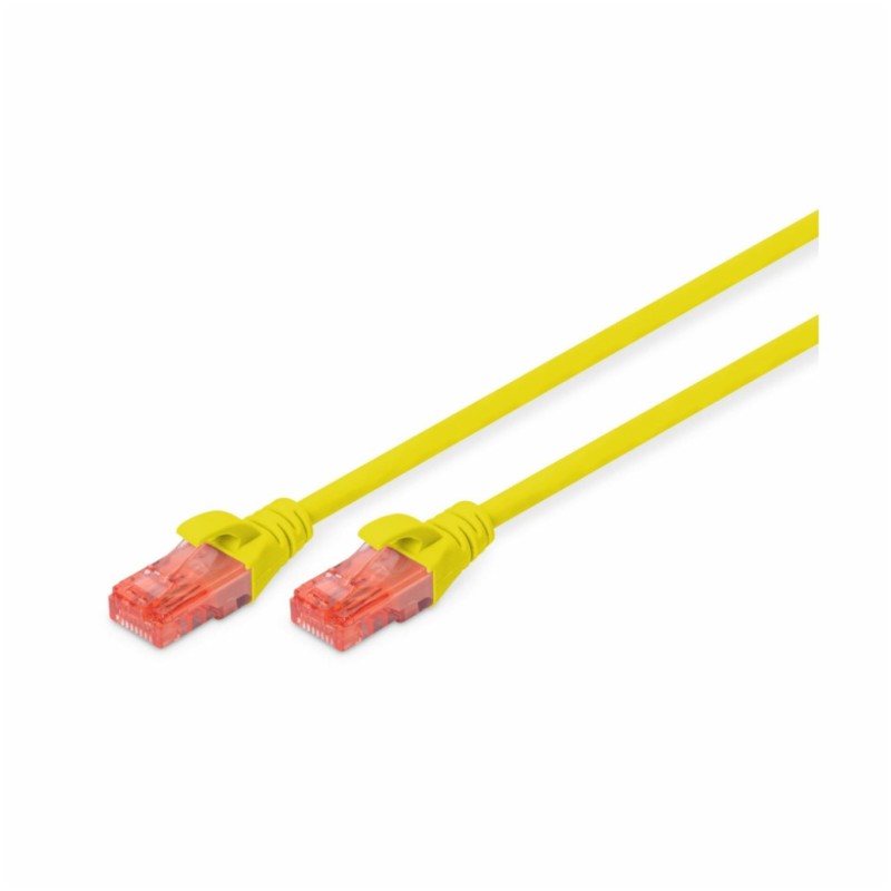 KABEL PATCH UTP Cat 6 1,00m RJ45 1Gbit Digitus - rumen (DK-1617-020/Y) Digitus KABEL PATCH UTP Cat 6 1,00m RJ45 1Gbit Digitus - rumen (DK-1617-020/Y)