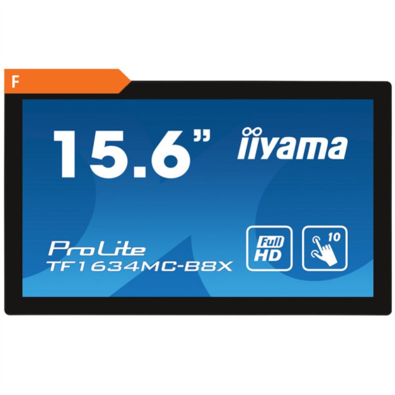Monitor touch Iiyama 39,6 cm (15,6) TF1634MC-B8X 1920x1080 POS IPS 25ms VGA HDMI DisplayPort USB OpenFrame 7H ProLite Iiyama Monitor touch Iiyama 39,6 cm (15,6) TF1634MC-B8X 1920x1080 POS IPS 25ms VGA HDMI DisplayPort USB OpenFrame 7H ProLite
