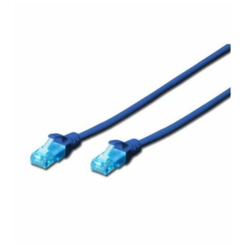 KABEL PATCH UTP Cat 5e 0,50m RJ45 10/100 Digitus - moder (DK-1511-005/B) Digitus KABEL PATCH UTP Cat 5e 0,50m RJ45 10/100 Digitus - moder (DK-1511-005/B)
