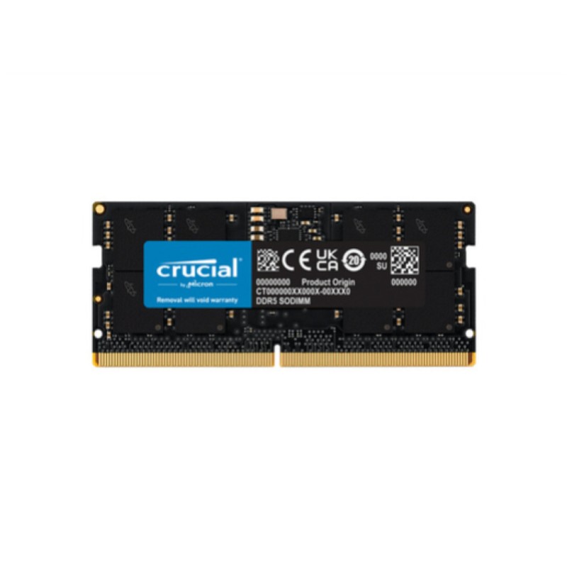 SO-DIMM DDR5 32GB 5600MHz CL46 Single (1x32GB) Crucial Basics 1,1V Notesniki (CT32G56C46S5) CRUCIAL SO-DIMM DDR5 32GB 5600MHz CL46 Single (1x32GB) Crucial Basics 1,1V Notesniki (CT32G56C46S5)