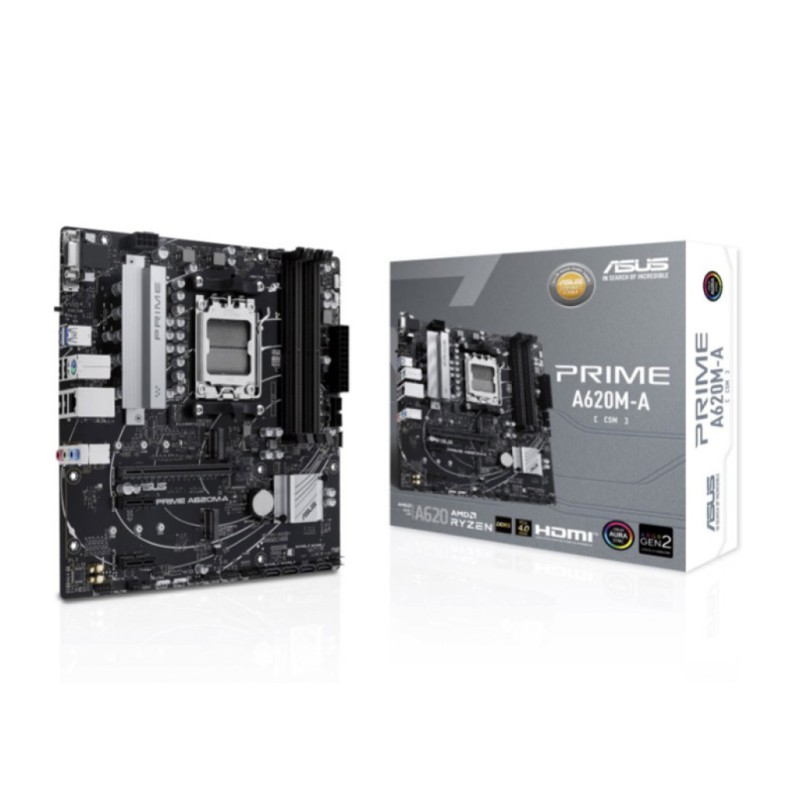 Osnovna plošča AM5 Asus PRIME A620M-A-CSM microATX 1xVGA 1xHDMI 2.1 1xDisplayPort 1.4 ASUS Osnovna plošča AM5 Asus PRIME A620M-A-CSM microATX 1xVGA 1xHDMI 2.1 1xDisplayPort 1.4