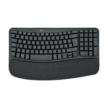 Tipkovnica Logitech brezžična ergonomska Wave Keys Bolt USB reciever črna SLO gravura (920-012304)