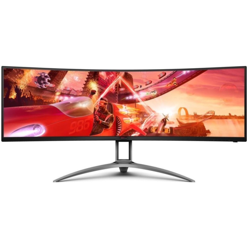 Monitor AOC 124 cm (48,8) AG493UCX2 5120x1440 Curved Gaming 165Hz LED 1ms 3xHDMI DisplayPort 4xUSB3,0 HAS Zvočniki 2x5W  sRGB122% FreeSync Premium PRO G-Sync Compatible HDR400 KVM