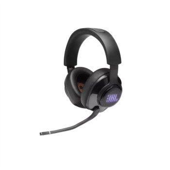 Slušalke žične JBL naglavne z mikrofonom USB Quantum 400 črne RGB (JBLQUANTUM400BLK)