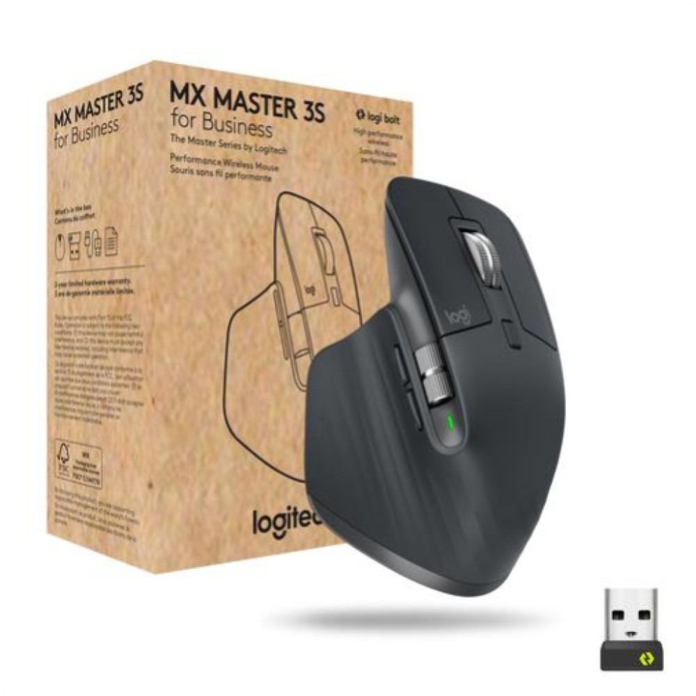 Miš brezžična Logitech MX Master 3S For Business grafitna (910-006582) LOGITECH Miš brezžična Logitech MX Master 3S For Business grafitna (910-006582)