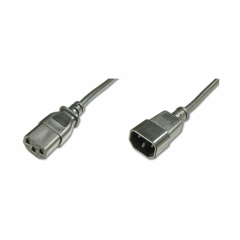 KABEL NAPAJALNI 220V podaljšek C13 - C14 1,80m Digitus  (AK-440201-018-S)