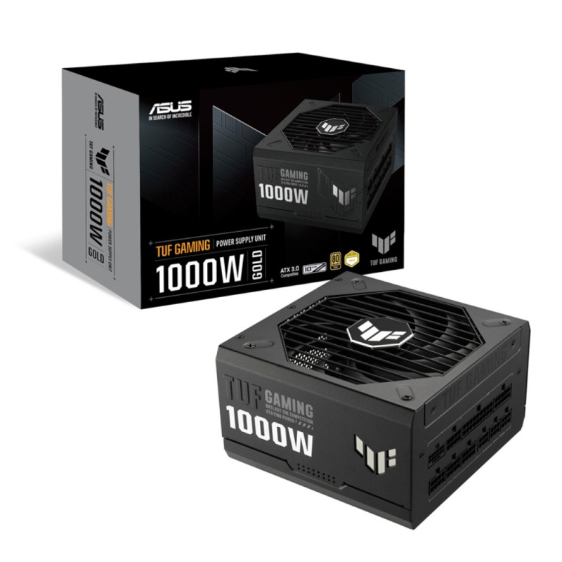 Napajalnik - 1000W Asus TUF Gaming 80Plus Gold 92% ATX 3.0 Modular črna (90YE00S1-B0NA00)