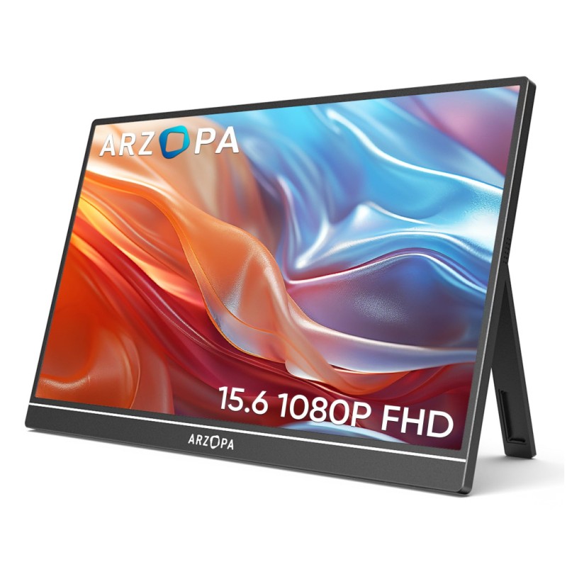 Prenosni monitor Arzopa 39,6 cm (15,6) A1 GAMUT 1920x1080 IPS 5ms Mini-HDMI USB-C Zvočniki NTSC45% Arzopa Prenosni monitor Arzopa 39,6 cm (15,6) A1 GAMUT 1920x1080 IPS 5ms Mini-HDMI USB-C Zvočniki NTSC45%