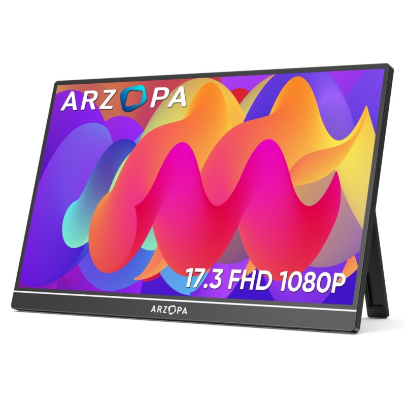 Prenosni monitor Arzopa 43,9 cm (17,3) A1 M 1920x1080 IPS 5ms HDMI-Mini USB-C Zvočniki NTSC72% 6800K Arzopa Prenosni monitor Arzopa 43,9 cm (17,3) A1 M 1920x1080 IPS 5ms HDMI-Mini USB-C Zvočniki NTSC72% 6800K