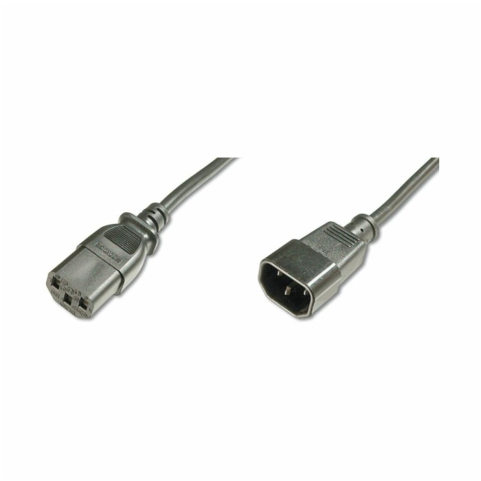 KABEL NAPAJALNI 220V podaljšek 5,00m C13 - C14 Digitus (AK-440201-050-S) KABEL NAPAJALNI 220V podaljšek 5,00m C13 - C14 Digitus (AK-440201-050-S)