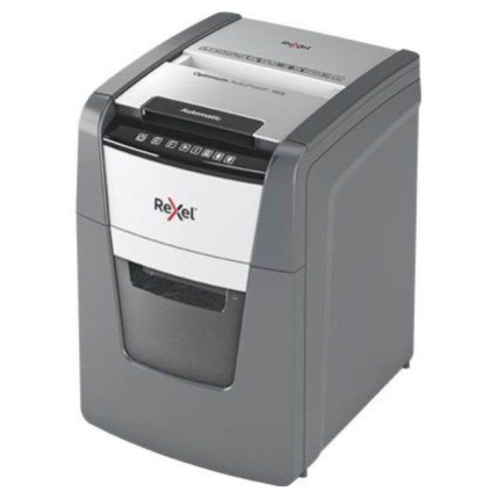 Uničevalec dokumentov Rexel 90X do 8 listov 20L 240 mm avtomatsko uničevanje do 90 listov Uničevalec dokumentov Rexel 90X do 8 listov 20L 240 mm avtomatsko uničevanje do 90 listov