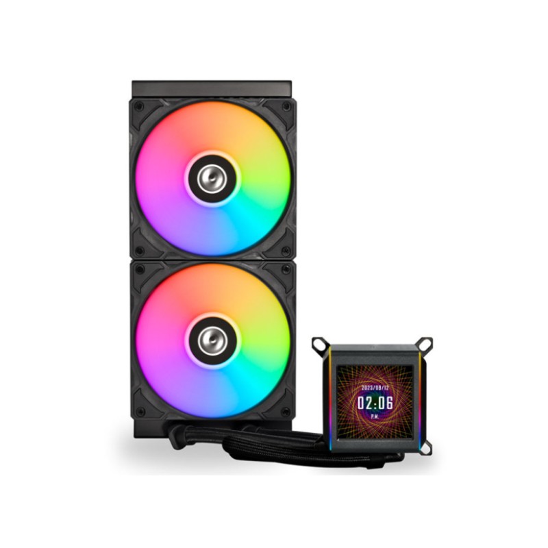 Vodno hlajenje Lian-Li GALAHAD II LCD 280 - 280mm ARGB črna (GA2ALCD28B) Lian-Li Vodno hlajenje Lian-Li GALAHAD II LCD 280 - 280mm ARGB črna (GA2ALCD28B)