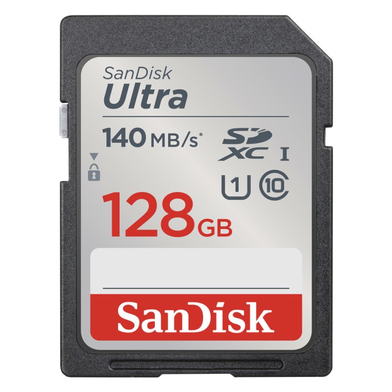 Spominska kartica SDXC 128GB Sandisk Ultra 140MB/s U1 UHS-I (SDSDUNB-128G-GN6IN) SANDISK Spominska kartica SDXC 128GB Sandisk Ultra 140MB/s U1 UHS-I (SDSDUNB-128G-GN6IN)
