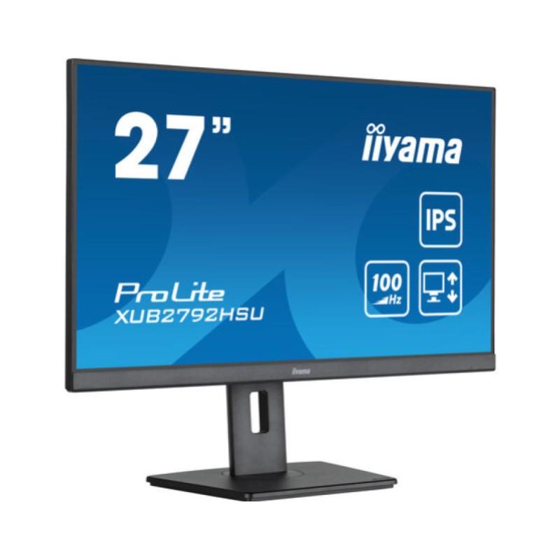 Monitor Iiyama 68,6 cm (27,0) XUB2792HSU-B6 1920x1080 100Hz IPS 0,4ms HDMI DisplayPort 4xUSB3.2 Pivot Zvočniki sRGB99% AdaptiveSync ProLite Iiyama Monitor Iiyama 68,6 cm (27,0) XUB2792HSU-B6 1920x1080 100Hz IPS 0,4ms HDMI DisplayPort 4xUSB3.2 Pivot Zvočniki sRGB99% AdaptiveSync ProLite
