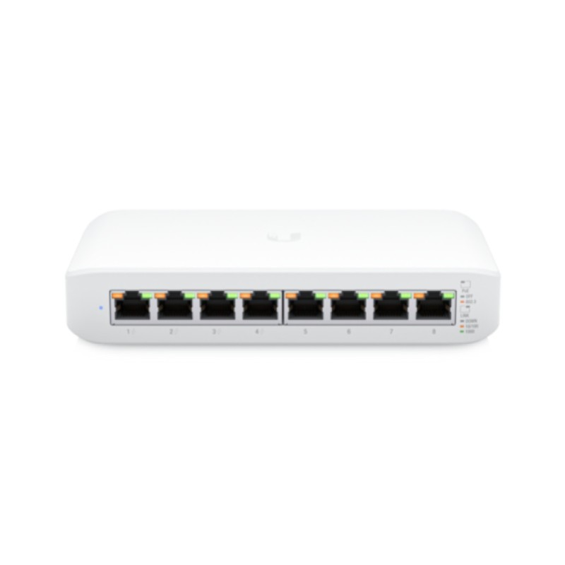 STIKALO 8-PORT Ubiquiti Lite 8 PoE 10/100/1000 PoE 4x PoE+ 52W (USW-LITE-8-POE-EU)