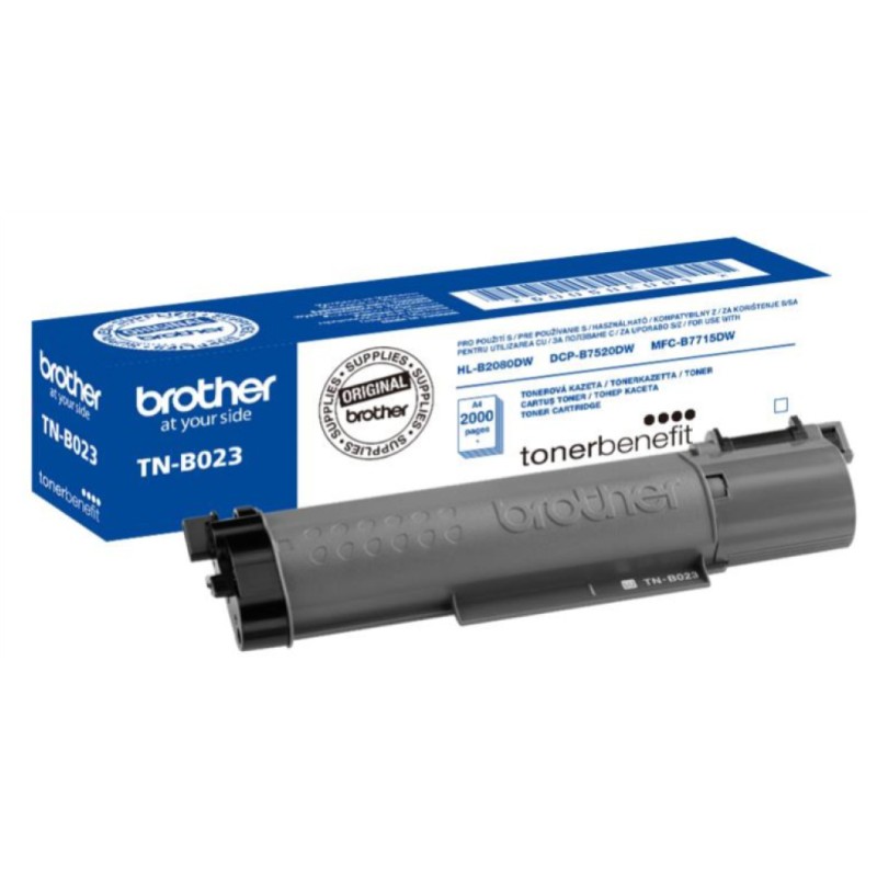 TONER Brother TN-B023 črn HL-B2080DW, DCP-B7520DW, MFC-B7715DW za 2.000 strani Brother TONER Brother TN-B023 črn HL-B2080DW, DCP-B7520DW, MFC-B7715DW za 2.000 strani