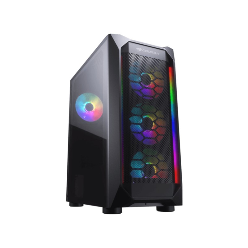 Ohišje Cougar MX410 Mesh-G RGB MidiATX - črna RGB Cougar Ohišje Cougar MX410 Mesh-G RGB MidiATX - črna RGB