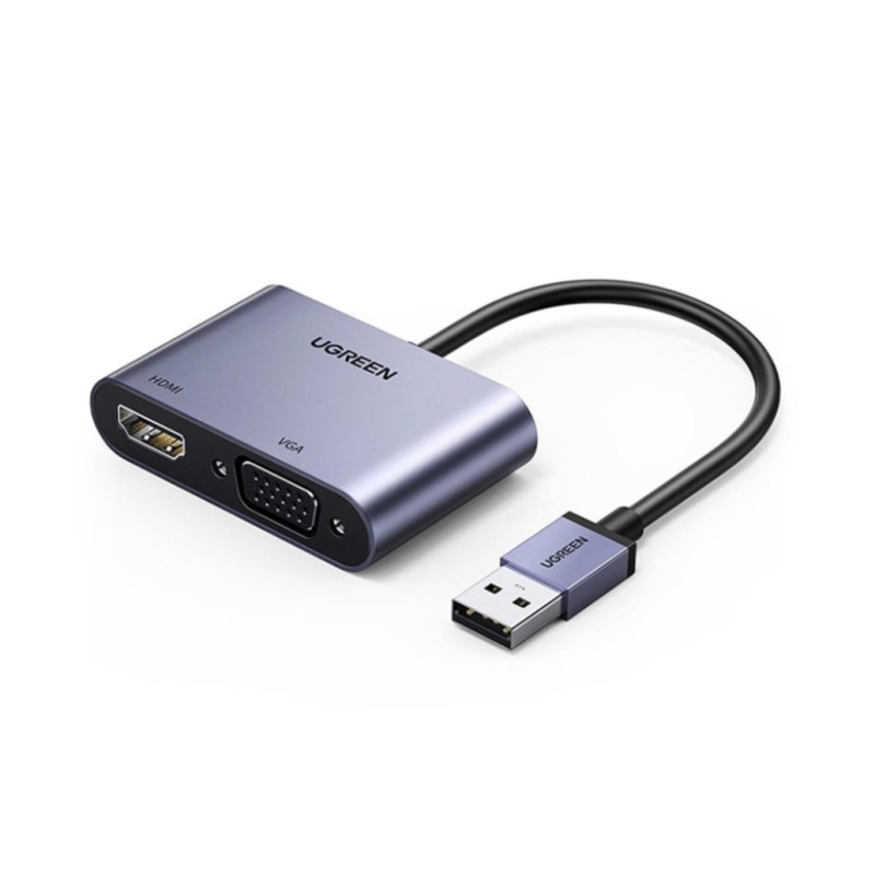 Adapter USB 3.0 => VGA / HDMI Ugreen (20518) UGREEN Adapter USB 3.0 => VGA / HDMI Ugreen (20518)
