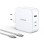 Hišni polnilec 100-240V => 1x USB-A (ž) 2x USB-C 140W GaN PD 3.1 Nexode Charger Ugreen CD289 bel (15339)