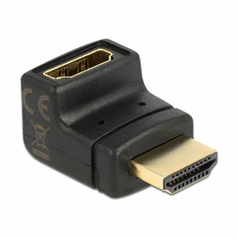 Adapter HDMI (m) => HDMI (ž) Delock 19-pin kotni 270° Delock Adapter HDMI (m) => HDMI (ž) Delock 19-pin kotni 270°