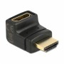 Adapter HDMI (m) => HDMI (ž) Delock 19-pin kotni 270°