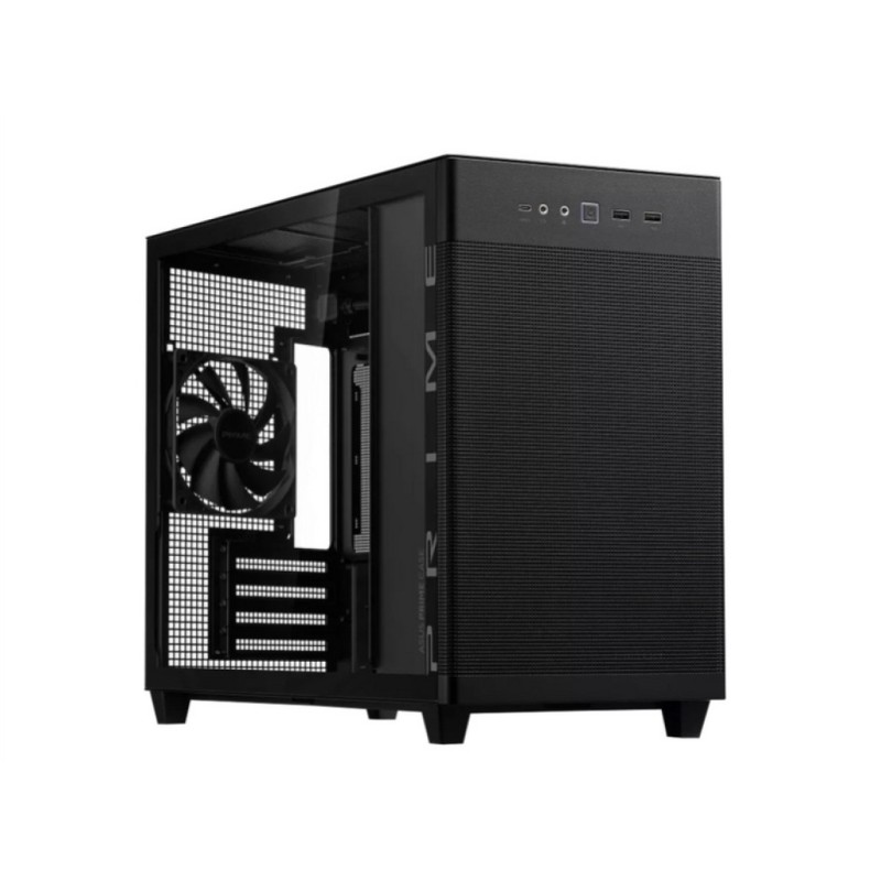 Ohišje Asus Prime AP201 (steklena stranica) miniATX - črna ASUS Ohišje Asus Prime AP201 (steklena stranica) miniATX - črna
