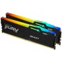 DDR5 16GB 5600MHz CL40 KIT (2x 8GB) Kingston RGB Fury Beast XMP3.0 1,25V Fury črna (KF556C40BBAK2-16)