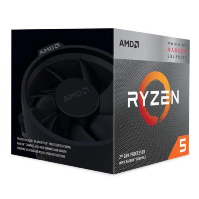 Procesor AMD AM4 Ryzen 5 3400G 4C/8T 3,7GHz/4,2GHz BOX 65W grafika Radeon Wraith Spire hladilnik