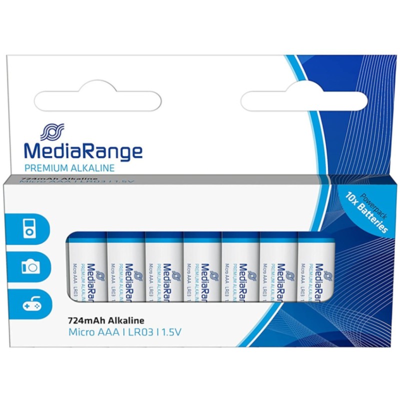 Baterijski vložek MediaRange MRBAT102 1,5V AAA/LR03 10 kos Premium Alkalne (111602) MediaRange Baterijski vložek MediaRange MRBAT102 1,5V AAA/LR03 10 kos Premium Alkalne (111602)