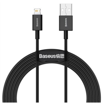 Kabel USB A => Apple Lightning 2,0m 2,4A črn Baseus Superior (CALYS-C01) Kabel USB A => Apple Lightning 2,0m 2,4A črn Baseus Superior (CALYS-C01)