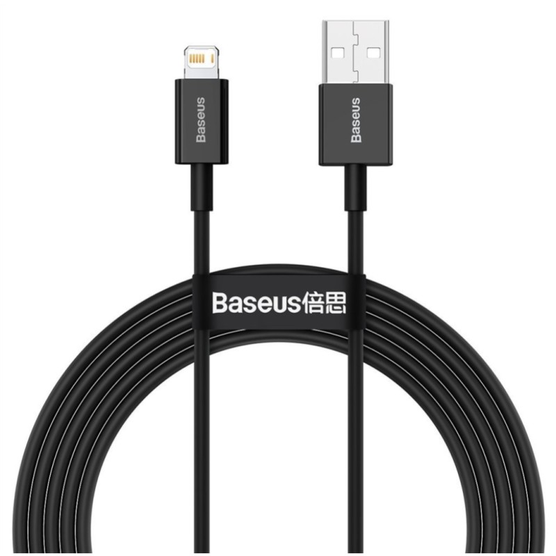 Kabel USB A => Apple Lightning 2,0m 2,4A črn Baseus Superior (CALYS-C01) Baseus Kabel USB A => Apple Lightning 2,0m 2,4A črn Baseus Superior (CALYS-C01)