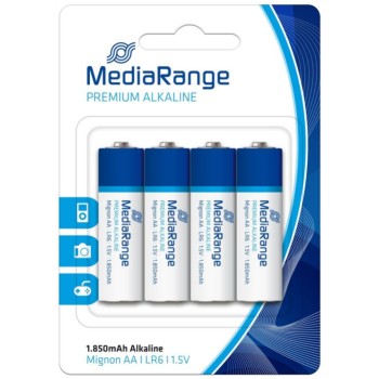Baterijski vložek MediaRange MRBAT104 1,5V AA/LR06 4 kos Premium Alkalne (111633) Baterijski vložek MediaRange MRBAT104 1,5V AA/LR06 4 kos Premium Alkalne (111633)