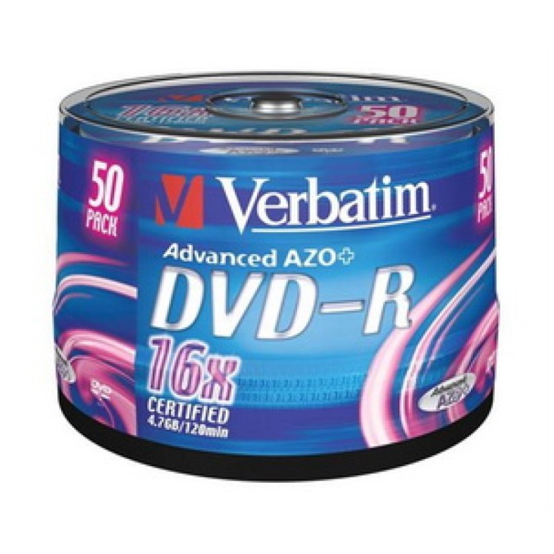 MEDIJ 4,7 DVD-R Verbatim 16x 50cake 43548